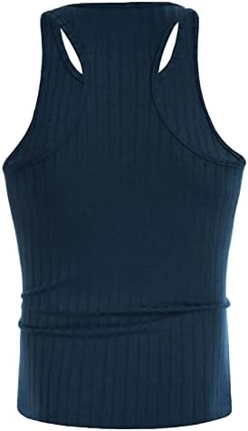 PJ PAUL JONES erkek 3 Paket Nervürlü Tank Tops Kolsuz Egzersiz Kas Vücut Geliştirme Fitness T-Shirt