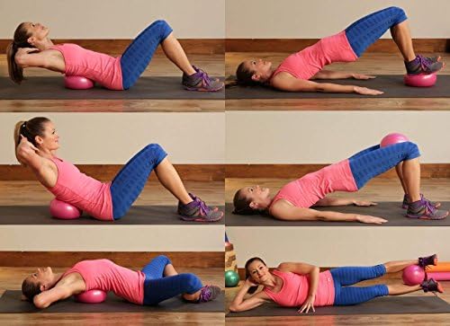 Yoga için 9 İnç Egzersiz Pilates Topu Mini Egzersiz Barre Topu,Stabilite Egzersiz Eğitimi Spor Salonu Anti Patlama ve Kaymaya