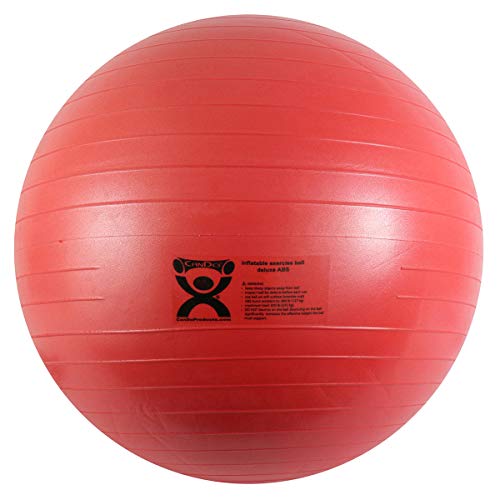 ABS Şişme Egzersiz Topu, 105cm Çap, Kırmızı
