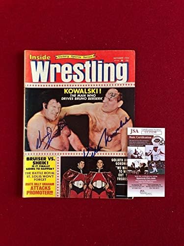 1974, B. Sammartino / K. Kowalski,İmzalı(JSA), Inside Wrestling Dergisi - İmzalı Güreş Çeşitli Eşyalar