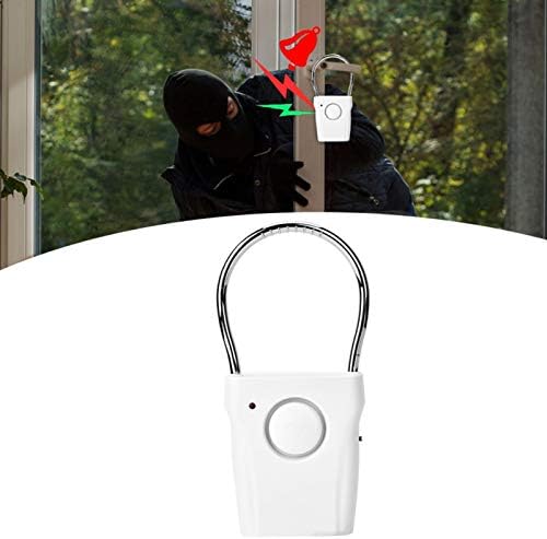 XIIQIUCS ev güvenlik kapısı ve Pencere Sensörleri Kapı Kolu Alarmı Dokunmatik Sensör Kapı Kolu Anti-Hırsızlık Asılı titreşimli