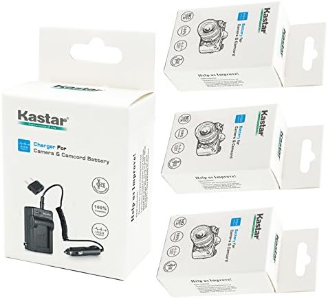 4 M Canon NB için Kastar Pil (3-Pack) ve Şarj Kiti-CB-Canon SD40, SD30, SD200, SD300, SD400, SD430, SD450, SD600, SD630, SD750,