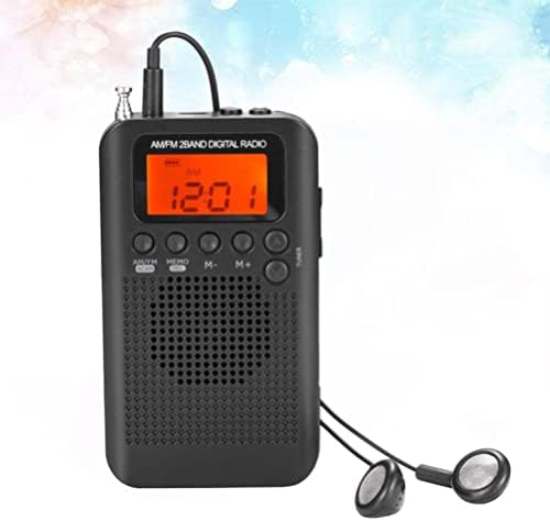 MİLİSTEN 1 ADET AM 2 Bant Stereo Radyo Pil Işletilen Taşınabilir Cep Radyo Mini Radyo AM Transistör Radyo Arkadan Aydınlatmalı