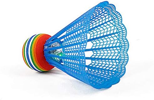 CAKVIICA 1/4/6 PCS Yeni Renkli LED ışıklı Tüy Badminton Topu Plastik Naylon Shuttlecocks Mekikleri Kapalı Açık Spor Eğitim