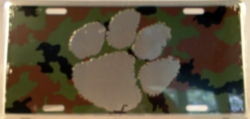Hangtime Clemson Tigers 6 x 12 Metal Kamuflaj Plakası