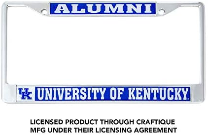 Kentucky Üniversitesi Birleşik Krallık Wildcats Arabanın Önü veya Arkası için Metal Plaka Çerçevesi Resmi Lisanslı (Mezunlar)