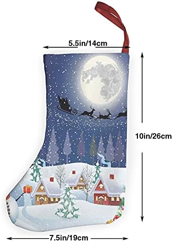 Neduolee Noel Çorap Kış Sezonu Kardan Adam Noel Ağacı Santa Kızak Ay Mevcut Kutuları Kar ve Yıldız Noel Decorations10in