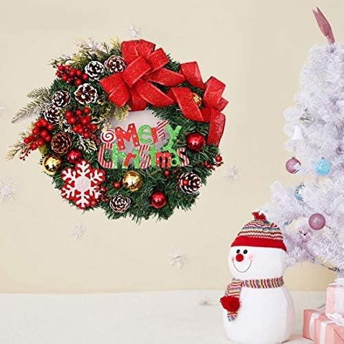 Noel ön kapı Büyük çelenk Askı Sevimli Noel eleman Bebek çam Dalları