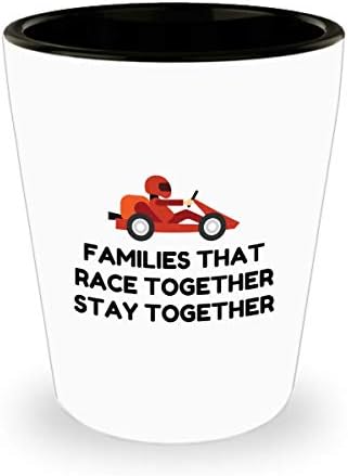 Go Kart Shot Glass-Karting Hediyesi - Kart Yarışçısı Hediyesi - Birlikte Yarışan Aileler Bir Arada Kalın