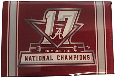 Aminco Alabama Crimson Tide 2017-2018 CF Ulusal Şampiyonlar Buzdolabı Mıknatısı