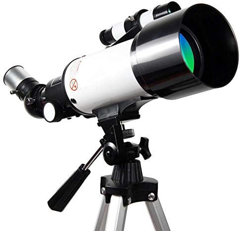 Teleskop 16 / 40X HD Refraktif Astronomik Teleskop Büyütme Zoom Monoküler gözlemlemek için Ay ve Gezegen (Renk : Beyaz, Boyutu: