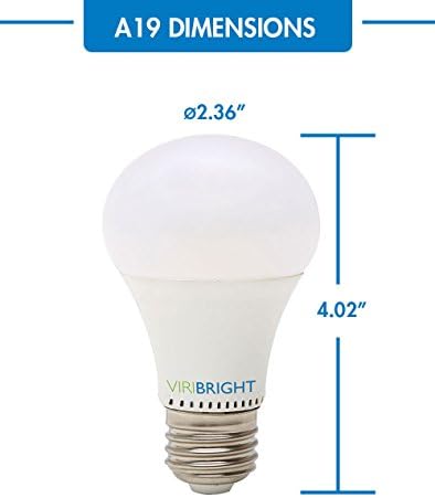 Viribright 60 Watt Yedek LED Ampuller 48-Pack, Yıldız Sertifikalı, Kısılabilir, Enerji Tasarrufu, Düşük Maliyetli, Süper Değer