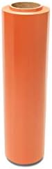 PSBM Turuncu Renkli Streç Sarma, 16 Paket, 18 İnç x 1500 Feet, 47 Gauge, Ambalaj için Plastik Sarılmak Renkli Renkli El Streç