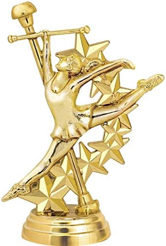 Taç Ödülleri Twirling Kupaları, Özel Gravürlü Prime ile 6 Baton Twirling Trophy