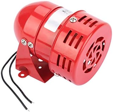 Nıchhany 220 V 120DB Motor Alarmı Mini Elektrikli Metal Endüstriyel Ses Hırsızlığa Karşı Koruma MS-190 Kırmızı