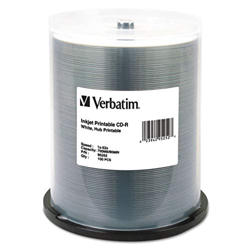 VER95256 - Açıklama: Gümüş Kaydedilebilir Disk - Verbatim CD-R Yazdırılabilir Kaydedilebilir Disk-100'lü Paket