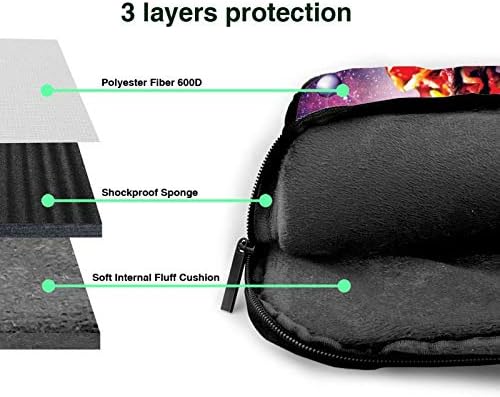 zsst Dizüstü bilgisayar için laptop kol çantası Koruyucu Kılıf Kapak ile Cep Gökkuşağı Uzay Tembellik Sürme Llama Taco Taşıma