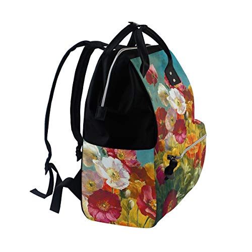 Yağ çiçek alan bebek bezi çanta Nappy sırt çantaları Mumya sırt çantası seyahat Laptop sırt çantası