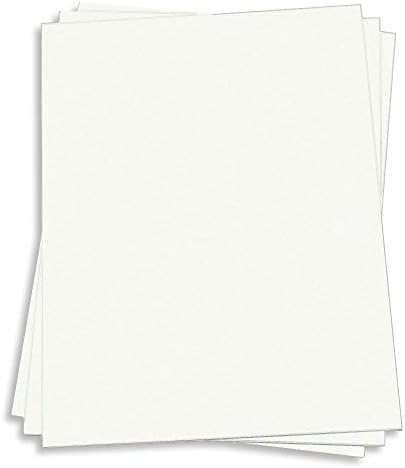 Düğün Beyaz Kart Stoğu - 8 1/2 x 11 Gmund Pamuk 111lb Kapak, 25 Paket