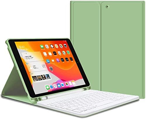 ıPad 7th Nesil Kılıf için Klavye ile iPad 10.2 2019 7th Gen Klavye Kılıf ile kalemlik, Ultra İnce Kablosuz Bluetooth Ayrılabilir
