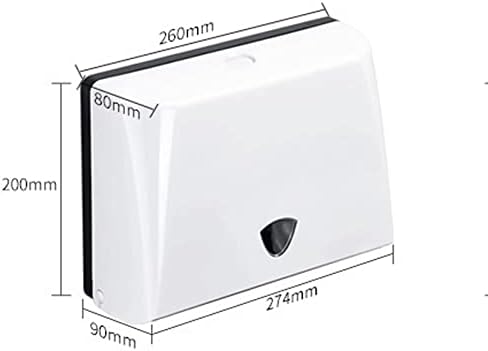 Cffdoı Kağıt Ruloları,Kağıt Havlu Dispenseri-Otel Tuvaletleri için Duvara Monte Ücretsiz Zımba.Ve (beyaz+siyah)