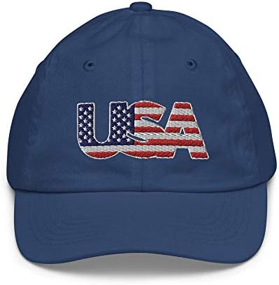 VANN'S PRODUCTS LLC. Gururlu Vatansever Amerikan Bayrağı Şapka ABD İşlemeli Gençlik beyzbol şapkası