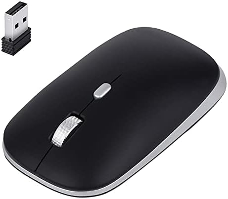 USB Alıcılı MALOGİC 2.4 G Kablosuz Fare, Taşınabilir Mobil İnce Sessiz Bilgisayar Faresi, 3 Ayarlanabilir DPI ile Ergonomik