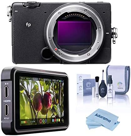 Sigma fp Aynasız dijital kamera-Paket ile Atomos Ninja V 5 Dokunmatik Kayıt Monitör, temizleme Kiti, Mikrofiber Bez