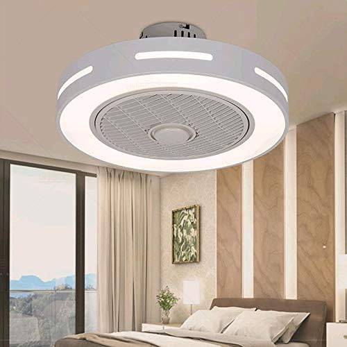 wduuıı Smat WiFi App uzaktan kumanda tavan vantilatörü ışıkları yemek odası yatak odası oturma Fan lambaları görünmez 50 cm