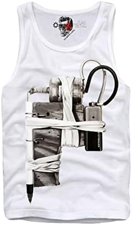 Tank TOP Yelek Gömlek Dövme Tabancası Mürekkep Makinesi Dövme Stüdyosu