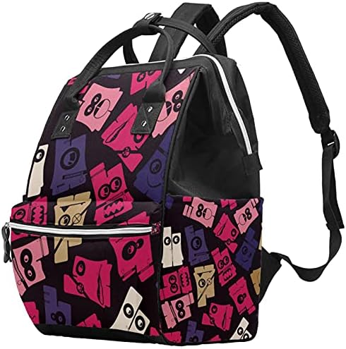 Laptop sırt çantası seyahat sırt çantası rahat Daypacks okul omuz çantası suluboya çizgiler şerit