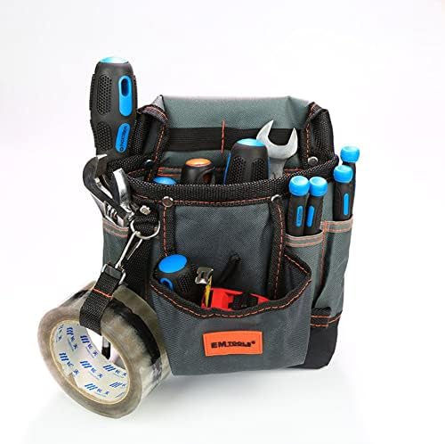 Alet çantası kemer Kılıfı Elektrikçi Alet çantası Bel Çalışma Kılıfı, 8 Cepler Çok Fonksiyonlu Bakım Kılıfı Ayarlanabilir Kemer