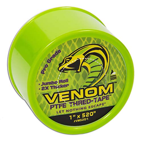 Gasoila Venom PTFE Bant, 1 Genişlik x 520 Uzunluk, Üniversal PTFE İplik Bandı, VM520-1