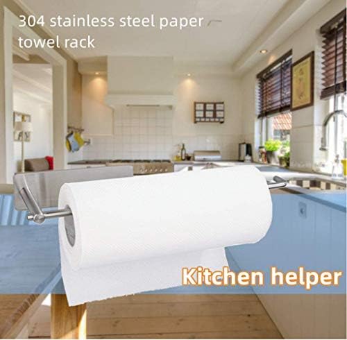 KİNFORSE Kağıt havlu tutucu Altında Mutfak Dolabı-Kendinden Yapışkanlı Havlu kağıt tutucu Sopa Duvar, SUS304 Paslanmaz Çelik