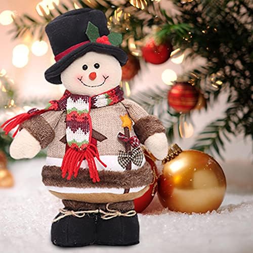 Noel Süs Bebek Oyuncak, el Yapımı Kardan Adam Bebek Süsleme Ev Dekor masa süsü Noel Sahne Dekoratif Sahne