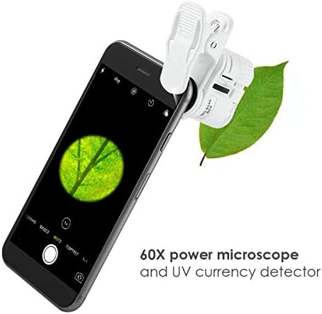 ıFCOW 60X Cep Mikroskobu, Mikro Doğa Dünyasını Keşfetmek için Telefon Büyüteç
