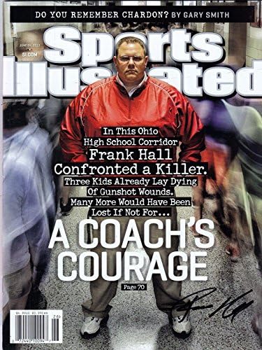 Frank Hall İmzalı Sports Illustrated w / COA S. I. Ohio Futbol Antrenörü Etiketsiz-İmzalı Üniversite Dergileri