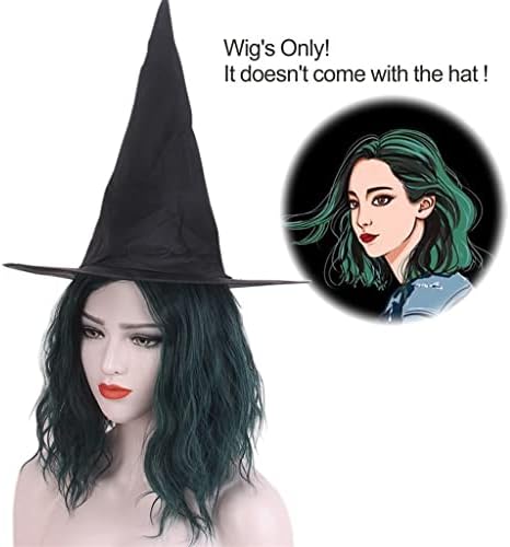 SPNEC LQGSYT Coplay Cadılar Bayramı Özledim Polaris Fiber Peruk Gri Yeşil Lady Uzun Kıvırcık Saç Peruk Yüksek Sıcaklık Tel