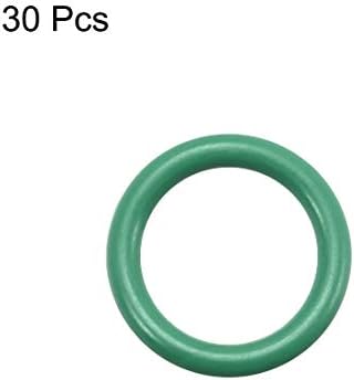 uxcell Flor Kauçuk O-Ringler, 22mm OD 19mm KIMLIK 1.5 mm Genişlik FKM Mühür Conta için Makine Sıhhi Tesisat, yeşil, 30 paketi