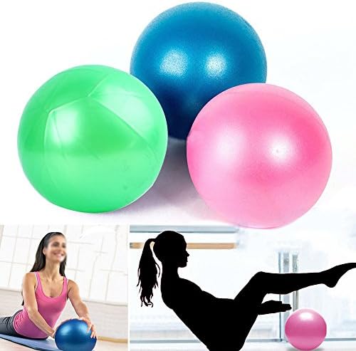 Yoga Topu 20 cm Mini Yoga Egzersiz Topu Spor Pilates Denge Egzersiz Spor hava Pompası Anti-Patlama Egzersiz Topu Pürüzsüz Yoga