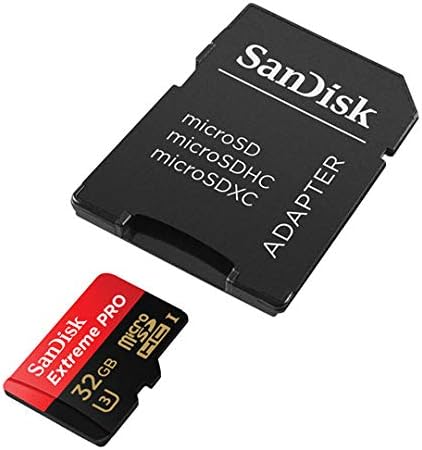 SanDisk 32 GB Hafıza Kartı Extreme Pro GoPro Hero 7 ile Çalışır Siyah, Gümüş, Hero7 Beyaz UHS-1 U3 Mikro SDHC Paketi ile (1)