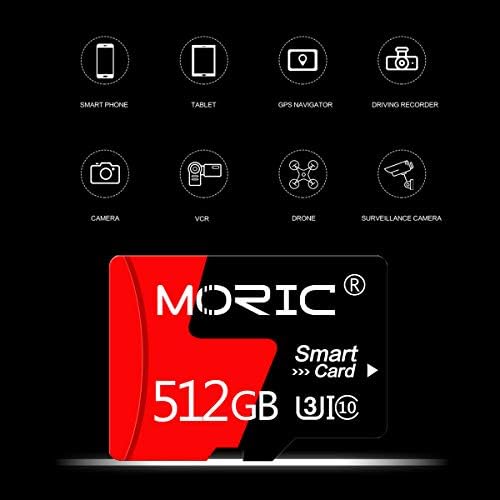 512 GB microSDXC UHS-I U3 4 K UHD Video Yüksek Hızlı Transferi Mikro SD Kart Adaptörü ile Dash Kameralar için, vücut Kameralar,